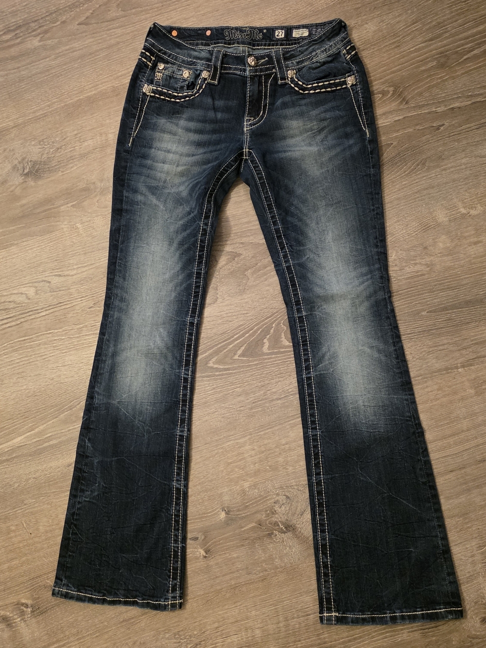 Miss Me Dark Blue Flare Jeans